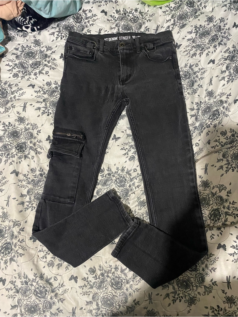 Hot Topic Denim Stinger black Jeans skinny UNISEX